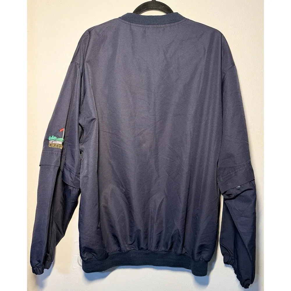 North End Greystone Golf Pullover Windbreaker Hamlin Pub Mens Large Navy